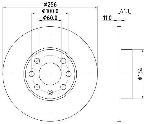 Handler.Part Brake disc MINTEX MDC1361 1