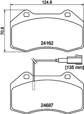 Handler.Part Brake pad set, disc brake MINTEX MDB2976 1