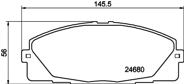 Handler.Part Brake pad set, disc brake MINTEX MDB3161 1