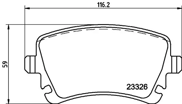 Handler.Part Brake pad set, disc brake MINTEX MDB2638 1