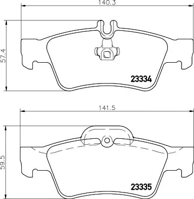 Handler.Part Brake pad set, disc brake MINTEX MDB3048 1