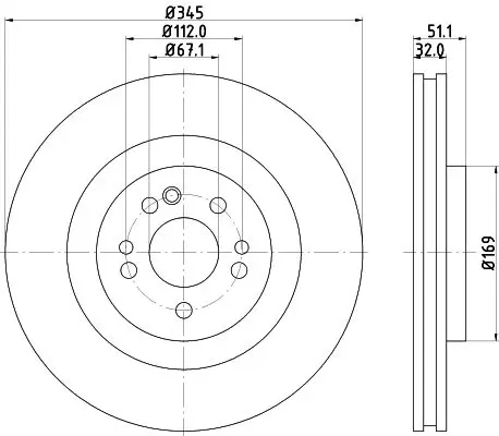 Handler.Part Brake disc MINTEX MDC1467 1