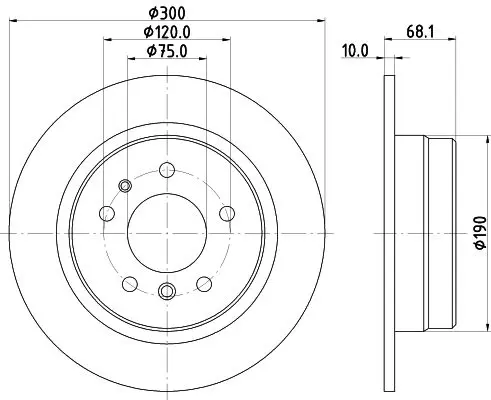 Handler.Part Brake disc MINTEX MDC475 1