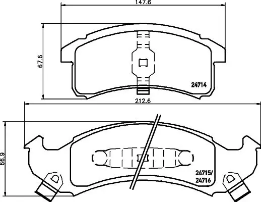 Handler.Part Brake pad set, disc brake MINTEX MDB1792 1