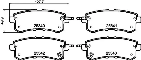 Handler.Part Brake pad set, disc brake MINTEX MDB3145 1