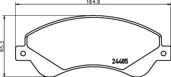 Handler.Part Brake pad set, disc brake MINTEX MDB2852 1