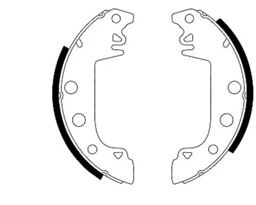 Handler.Part Brake shoe set MINTEX MFR55 1