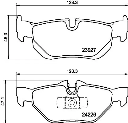 Handler.Part Brake pad set, disc brake MINTEX MDB2683 1