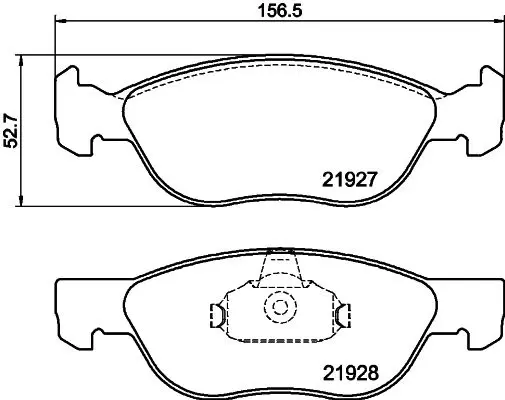 Handler.Part Brake pad set, disc brake MINTEX MDB2123 1