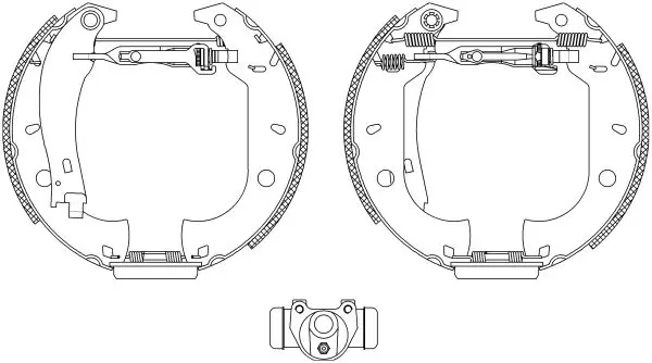 Handler.Part Brake shoe set MINTEX MSP109 1