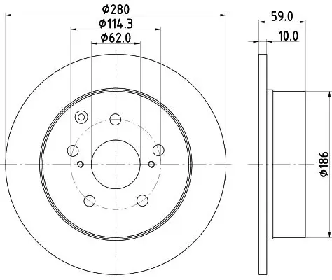 Handler.Part Brake disc MINTEX MDC2029 1