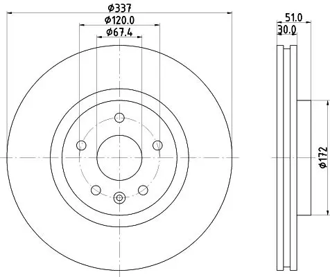 Handler.Part Brake disc MINTEX MDC2192 1