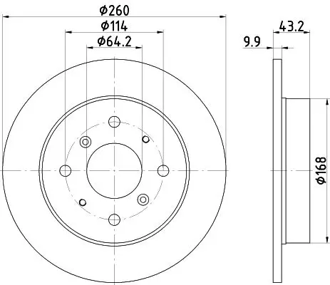 Handler.Part Brake disc MINTEX MDC441 1