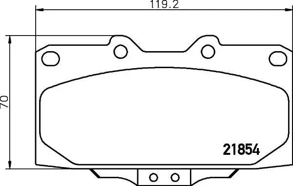 Handler.Part Brake pad set, disc brake MINTEX MDB1748 1