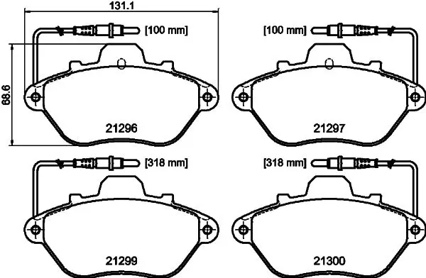 Handler.Part Brake pad set, disc brake MINTEX MDB1426 1