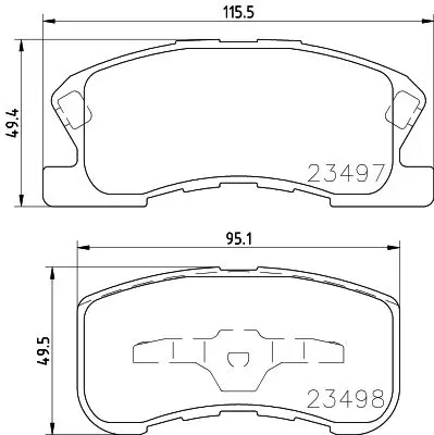 Handler.Part Brake pad set, disc brake MINTEX MDB1910 1