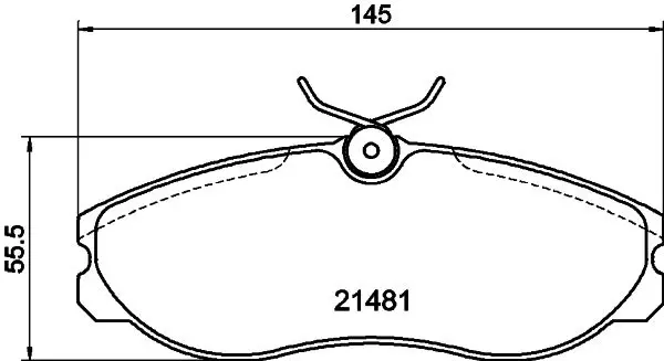 Handler.Part Brake pad set, disc brake MINTEX MDB1657 1