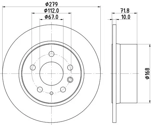 Handler.Part Brake disc MINTEX MDC35 1