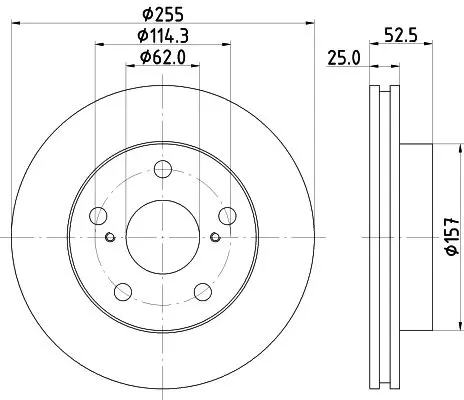 Handler.Part Brake disc MINTEX MDC903 1