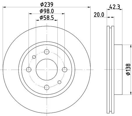 Handler.Part Brake disc MINTEX MDC1783 1