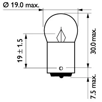 Handler.Part Bulb, indicator PHILIPS 13821MLCP 3