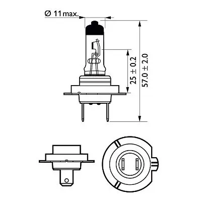 Handler.Part Bulb, cornering light PHILIPS 12972PRB1 3