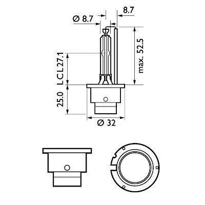 Handler.Part Bulb, headlight PHILIPS 85122XV2S1 3