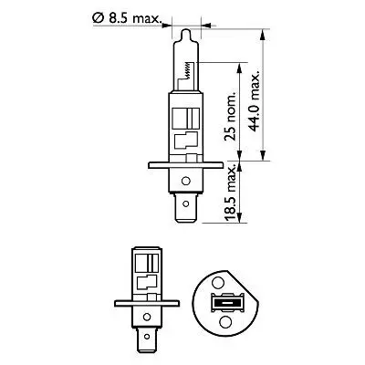 Handler.Part Bulb, spotlight PHILIPS 12258PRB1 3