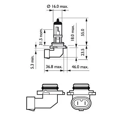 Handler.Part Bulb, headlight PHILIPS 9006PRB1 3