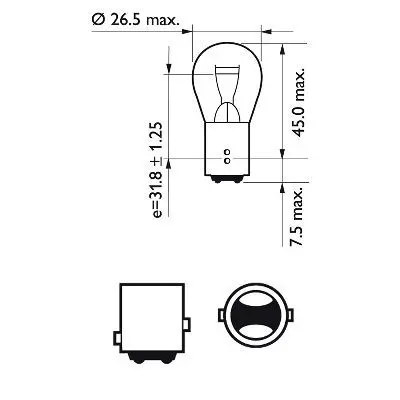 Handler.Part Bulb, indicator PHILIPS 12499LLECOCP 3