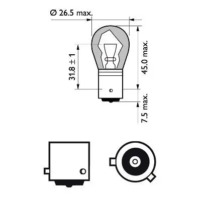 Handler.Part Bulb, indicator PHILIPS 12496NAB2 3