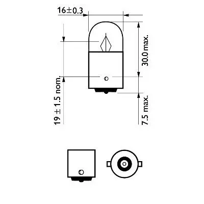 Handler.Part Bulb, interior light PHILIPS 12821B2 3