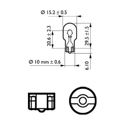 Handler.Part Bulb, indicator PHILIPS 12067B2 3