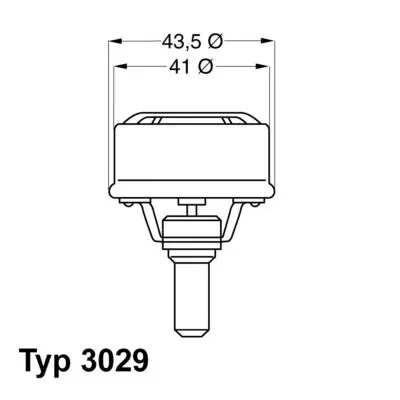 Handler.Part Thermostat, coolant WAHLER 302983 1