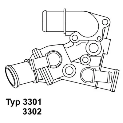 Handler.Part Thermostat, coolant WAHLER 330180D 1