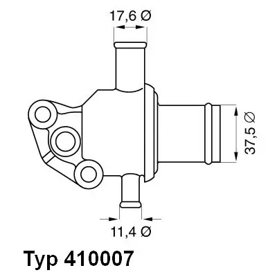 Handler.Part Thermostat, coolant WAHLER 41000787D 1