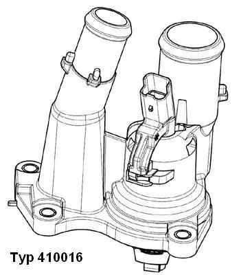 Handler.Part Thermostat, coolant WAHLER 41001698D 1