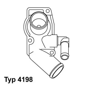 Handler.Part Thermostat, coolant WAHLER 419892D 1