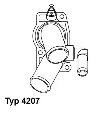 Handler.Part Thermostat, coolant WAHLER 420792D 1