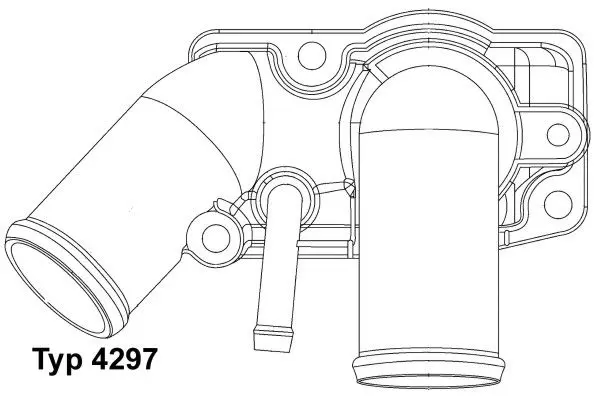 Handler.Part Thermostat, coolant WAHLER 429792D 1