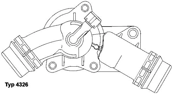 Handler.Part Thermostat, coolant WAHLER 432697D 1