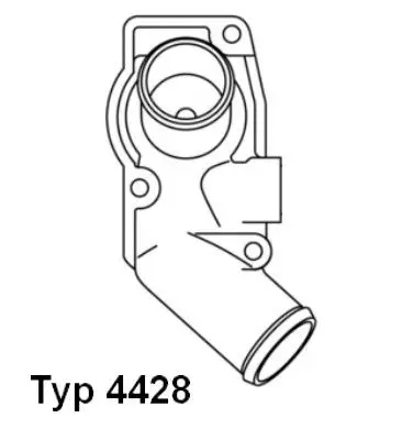 Handler.Part Thermostat, coolant WAHLER 442892D 1