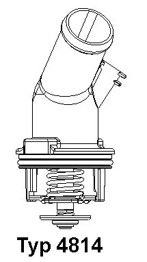 Handler.Part Thermostat, coolant WAHLER 481492D 1