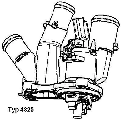 Handler.Part Thermostat, coolant WAHLER 482598D 1