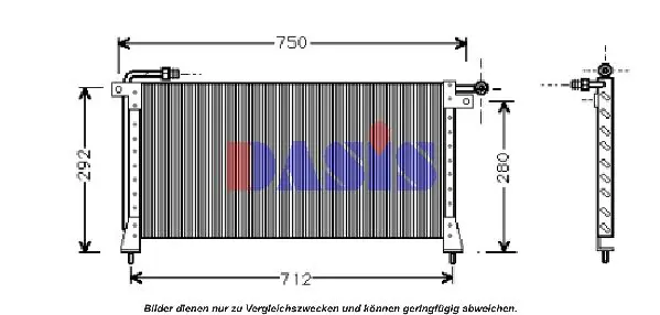 Handler.Part Condenser, air conditioning AKS DASIS 022060N 1