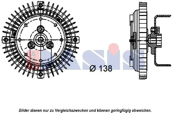 Handler.Part Clutch, radiator fan AKS DASIS 048200N 1