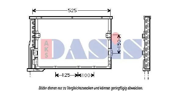 Handler.Part Condenser, air conditioning AKS DASIS 052003N 1