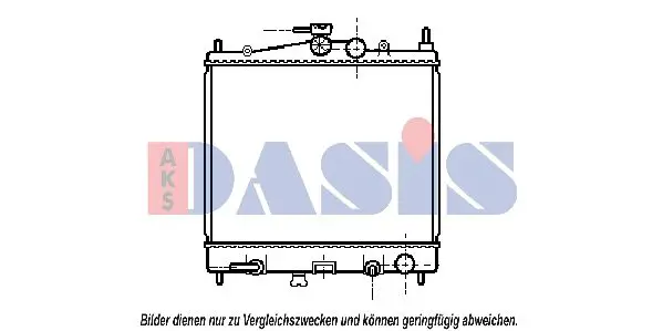 Handler.Part Radiator, engine cooling AKS DASIS 070066N 1