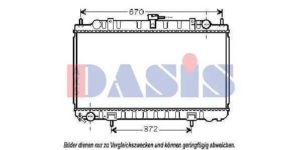 Handler.Part Radiator, engine cooling AKS DASIS 070093N 1