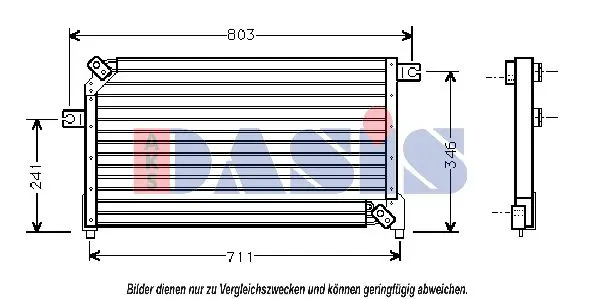 Handler.Part Condenser, air conditioning AKS DASIS 072070N 1